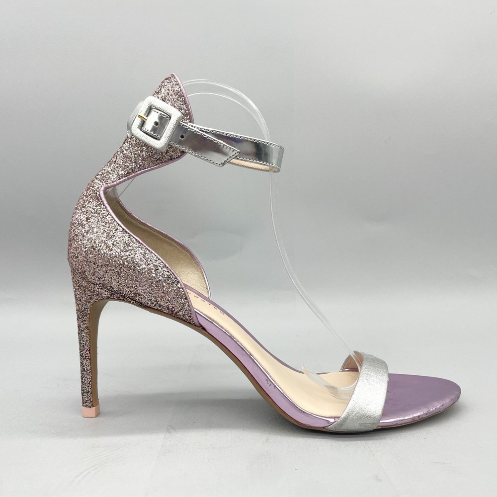 Sophia Webster Womens 39‎ 8.5 Nicole Sandals Shoes Glitter Ankle Strap Heels
